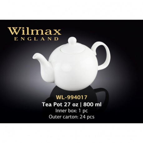 Чайник Wilmax заварочный 800мл WL-994017