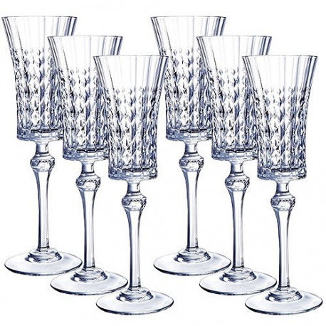 Набор бокалов для шампанского 150мл 6шт Lady Diamond Eclat L9742
