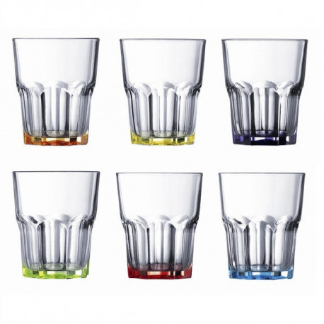 Набор стаканов низких 270мл 6шт Luminarc Брайт Колорс New America J8933/1