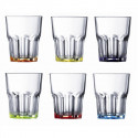 Набор стаканов низких 270мл 6шт Luminarc Брайт Колорс New America J8933