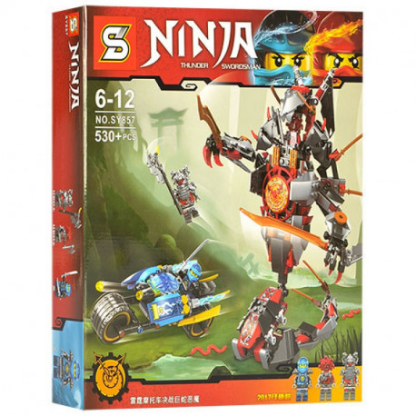Конструктор Senco Ninja SY857 "Битва: Робот с мотоциклом" 530д