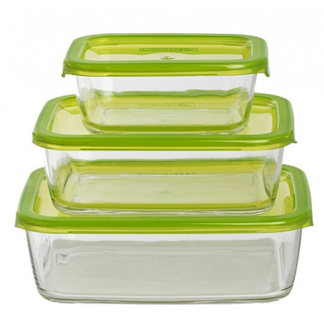 Набор контейнеров прямоугольных 380мл_820мл_1220 мл Luminarc N0019