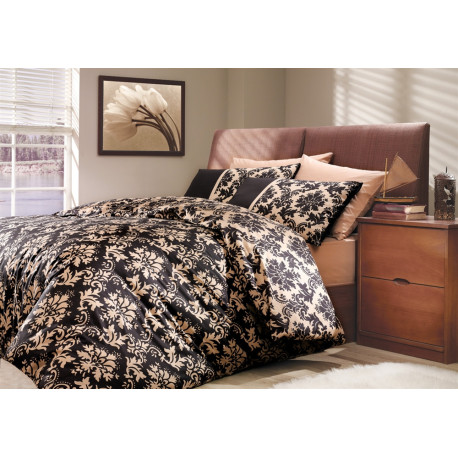 Комплект постельного белья полуторный Hobby Poplin - Avangarde коричневый