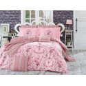 Комплект постельного белья евро Hobby Poplin - Ornella розовый