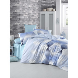 Комплект постельного белья полуторное LightHouse Petek голубой