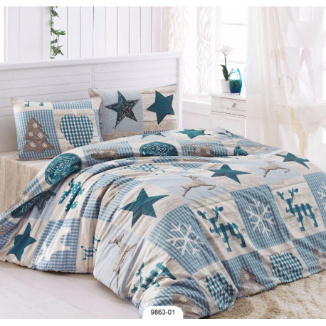 Комплект постельного белья полуторное LightHouse Stars голубой