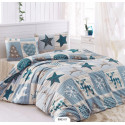 Комплект постельного белья евро LightHouse Stars голубой