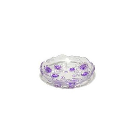 Блюдо стекляное 18_см Фиолет 333 -1V