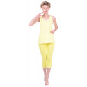 Комплект одежды Miss First Cella L желтый (майка+капри)