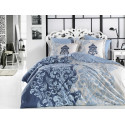 Комплект постельного белья евро Hobby Poplin - Mirella синий