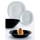 Сервиз столовый 19пр Luminarc Carine Granit&Black N7669