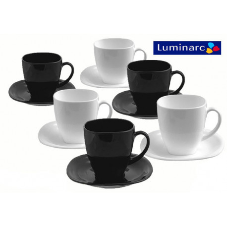 Набор чайный 12пр Luminarc Carine Black/White D2371