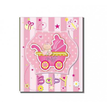 Фотоальбом на 200 фотографий размером 10x15см EVG BKM46200 Baby car pink