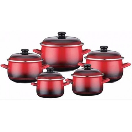 Набор посуды эмалированная 10пр Peterhof RZ 418