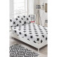 Простынь на резинке 160х200 с наволочками Eponj Home B&W - BigStar