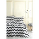Покрывало стеганое с наволочкой  160х220 полуторное Eponj Home B&W - SmallZigzag