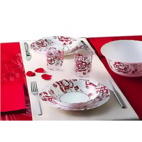 Luminarc Alcove Red.Сервиз столовый-19пр H2464