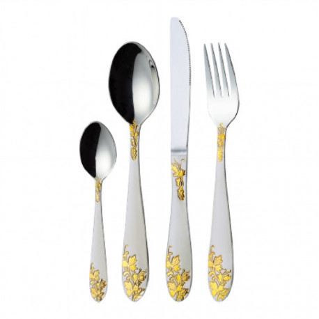 Набор столовых приборов 72 пр Flower Hoffburg HB 72821 GS