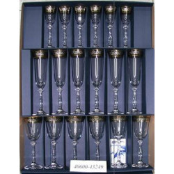 Набор бокалов Bohemia Angela (43249) 18 предметов