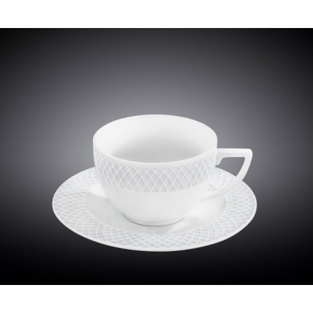 Чашка чайная с блюдцем 240мл Wilmax Julia WL-880105 / AB