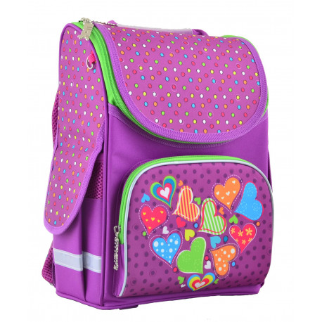 Рюкзак школьный PG-11 Hearts pink 1 Вересня 554447