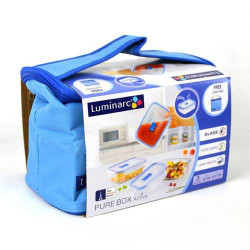 Набор емкостей для еды и сумка для пикника 4пр Luminarc Pure Box Active N6037