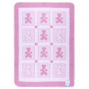 Одеяло детское 100х140 Vladi "Барни" розовое