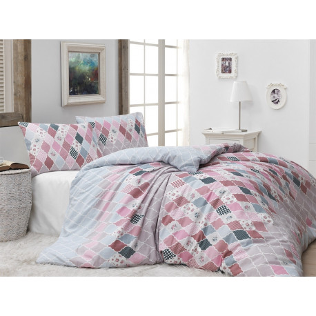 Комплект постельного белья евро LightHouse - Vision розовый