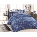 Комплект постельного белья евро Hobby Batik - Egzotik синий