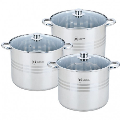 Посуда stock pot Rainstahl 6ч RS2301-06 (7,2л, 9л, 11л)