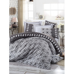 Комплект постельного белья евро LightHouse Alize серый