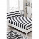 Простынь на резинке 100х200 с наволочкой Eponj Home B/W - Line