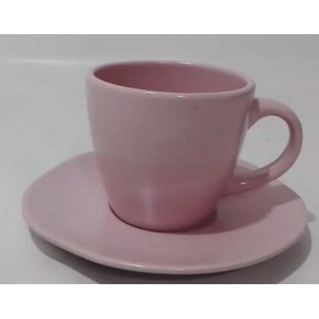 Чашка чашка с блюдцем 300мл Marble Pink Astera A0431-ZM12TSB