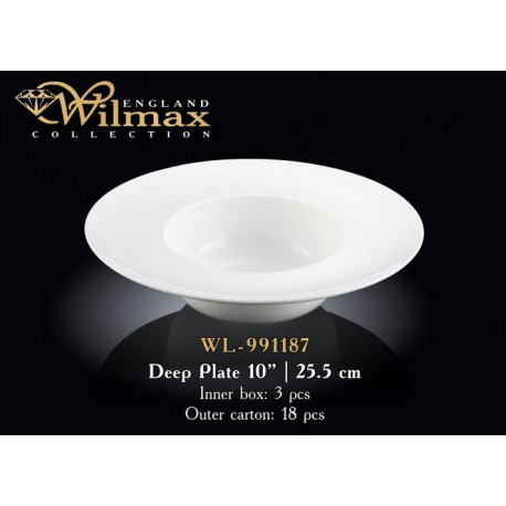Тарелка глубокая 25,5см Wilmax WL-991187