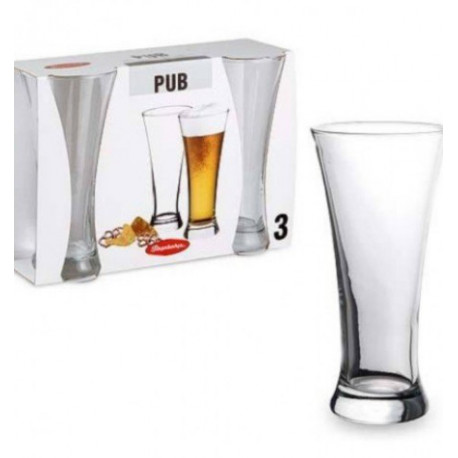 Набор бокалов для пива 500 мл 3 шт Pub Pasabahce 41886
