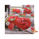 Постельное белье евро 3D Love you Клубничка stp 018