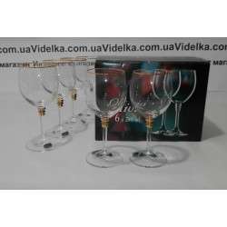 Набор бокалов для вина 240мл-6шт Bohemia Olivia (M8474)
