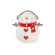 Банка керамическая с крышкой 950мл Снеговик Bonadi