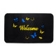 Коврик придверный Tody flok 40х70 IzziHome Siyah welcome kelebek