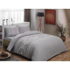 Постельное белье евро Tac Flanel - Sonya gri v01 серый