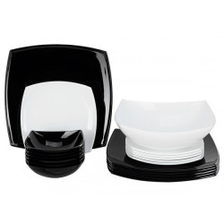 Сервиз столовый-19пр Quadrato Black&White Luminarc C5239