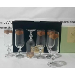 Набор бокалов для шампанского 6 шт - 180 мл Bohemia Claudia (Sterna) Версаче