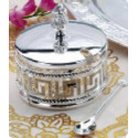 Lessner Silver Collection Сахарница с ложкой 9х9x9,7см 99126