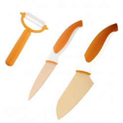 Набор ножей 3пр Granchio оранж 88685