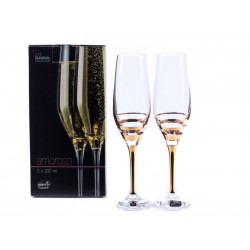 Бокалы для шампанского Bohemia Amoroso 200мл-2шт b40651-M8431