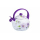 Чайник эмалированный 2,2л Interos 2/L VIOLET HANDLE ТРОЯНДА