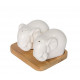 Набор соль/перец "Слоны" Krauff (21-275-014)