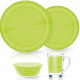 Сервиз столовый 16 пр Luminarc Brush Mania Green P3700