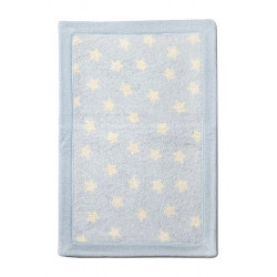Коврик для ванной Lux Suffy 70х120 IzziHome Yildizli blue