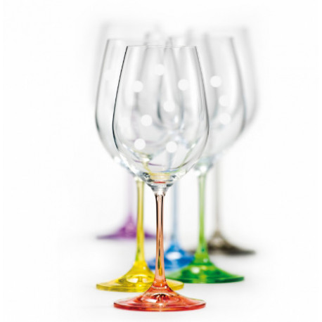 Набор бокалов для вина 450 мл Bohemia Viola Rainbow
